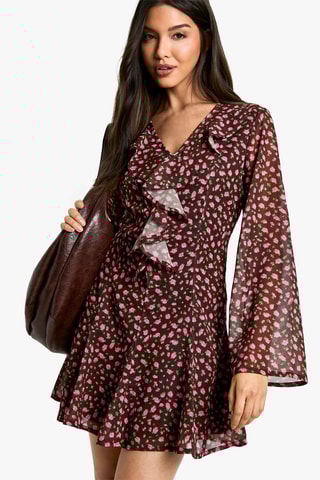 Robe patineuse - Marron