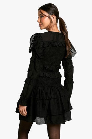 Robe volantée - Noir