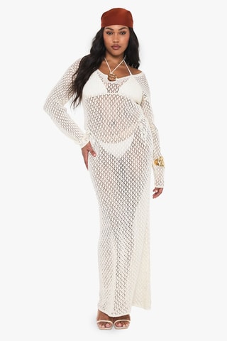 Robe de plage - Ecru