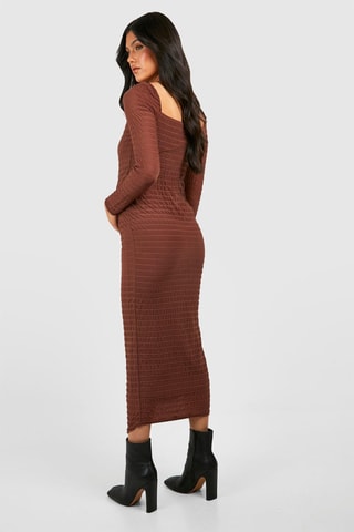 Robe de maternité - Marron foncé