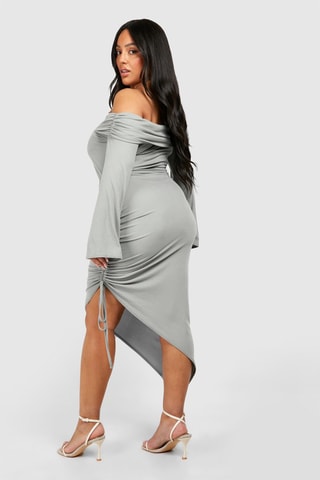 Robe fourreau - Gris clair