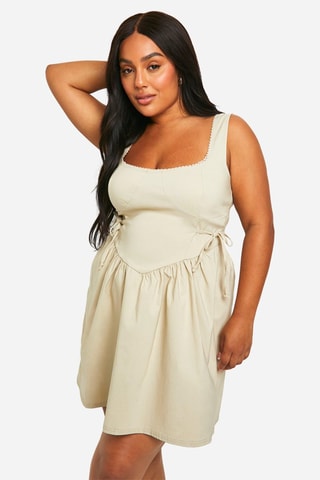 Robe patineuse - Beige clair