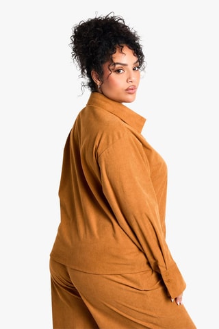 Chemisier oversize - Marron