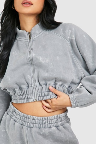 Short tie and dye taille haute - Gris