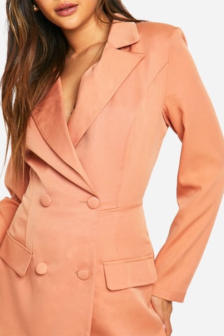 Combishort trompe-l’œil - Corail