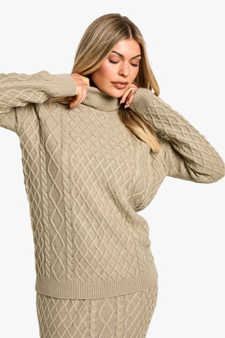Pull et jupe longue - Beige