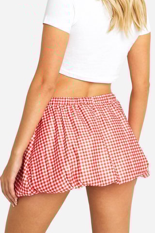 Minijupe - Rouge et blanc