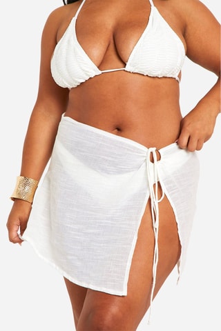 Minijupe de plage - Blanc