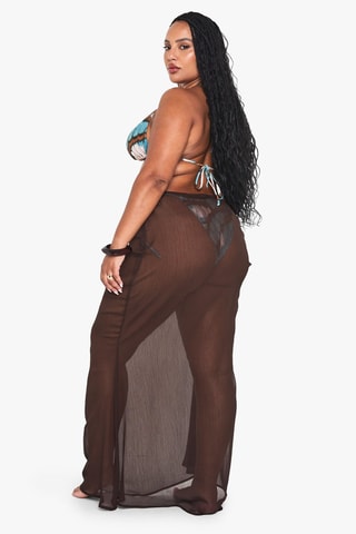 Jupe de plage - Marron