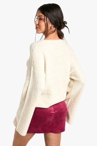 Minijupe taille haute - Bordeaux