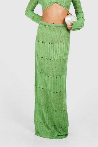 Jupe longue taille haute - Vert clair