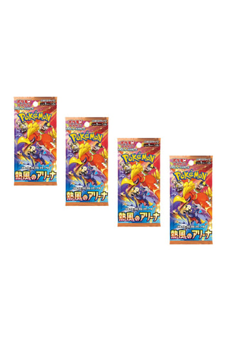 Pokémon - 4 Boosters - Heat Wave Arena - Versión japonesa