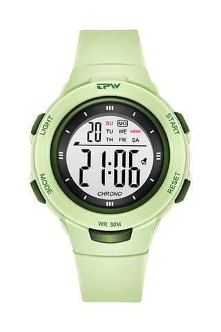 Orologio digitale al quarzo in silicone Exia - Cronometro - Verde