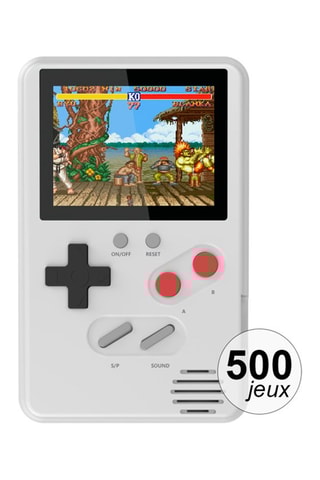 Consola emulador con 500 juegos - Slim - Blanco