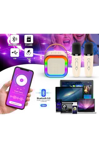 Cassa Karaoke TechKidz - 2 microfoni - Bluetooth