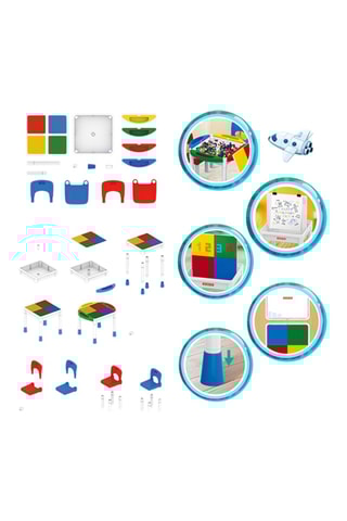 Tavolo da costruzione TechKidz - Sedie e scomparti