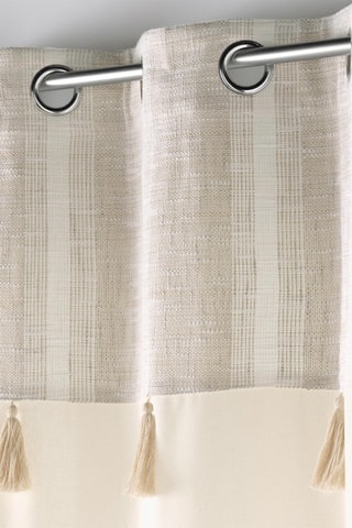Cortina Baobab Island - Gris y beige - 140 x 240 cm