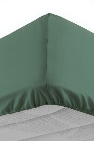 Lenzuolo sotto in cotone 57 fili/cm² Lina - Verde