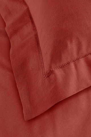 Federa in cotone 57 fili/cm² Lina - Terracotta