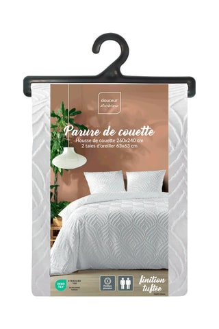 Parure copripiumino 110 fili/cm² Heltie - Bianco