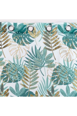 Visillo Ornella - Blanco y verde - 140 x 240 cm