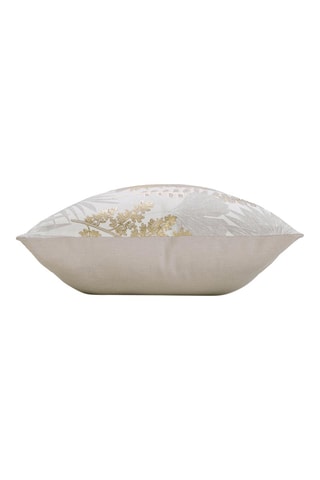 Cojín Melisse - Blanco y dorado - 40 x 60 cm