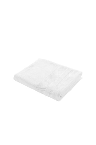 Toalla de baño Tendresse - Blanco - 90 x 150 cm