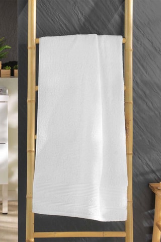 Toalla de ducha Tendresse - Blanco - 70 x 130 cm