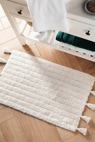 Tappetino bagno Minatis - Bianco - 50 x 80 cm