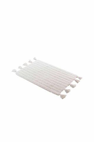 Tappetino bagno Minatis - Bianco - 50 x 80 cm