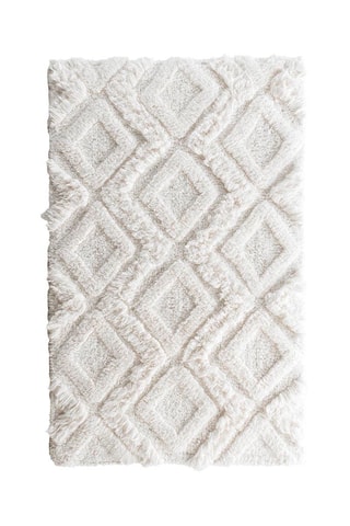 Tappetino bagno Ikatis - Bianco - 50 x 80 cm
