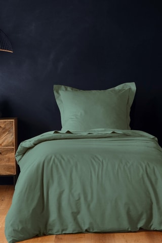 Housse de couette en coton 57 fils/cm² - Vert