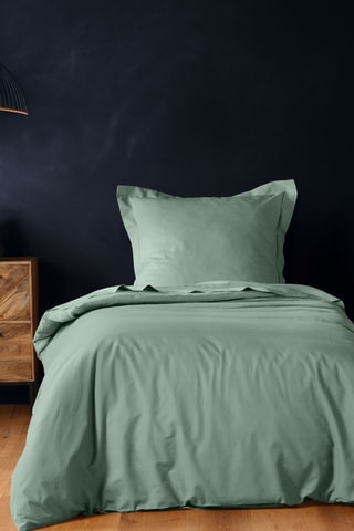 Housse de couette en coton 57 fils/cm² - Vert d'eau