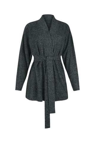 Cardigan lungo Rosie - Antracite melange - Lisca