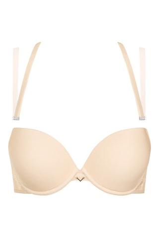 Reggiseno push-up con ferretti Charisma - Beige - Lisca