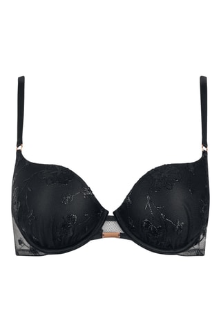 Sujetador con aros con relleno Passion - Negro - Lisca