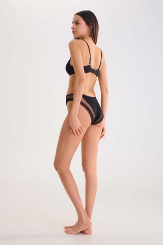Sujetador con aros con relleno Adventure - Negro - Lisca