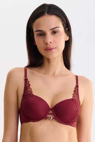 Reggiseno preformato con ferretti Adventure - Bordeaux - Lisca