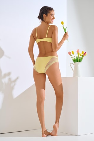 Reggiseno con ferretti Pompeya - Giallo - Lisca
