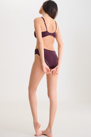 Reggiseno preformato con ferretti Ria - Viola scuro - Lisca