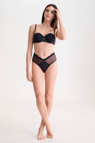 Sujetador con aros con relleno Ronia - Negro - Lisca