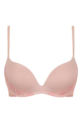 Reggiseno push-up senza ferretti Rainbow - Rosa cipria - Lisca