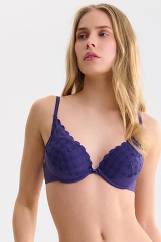 Reggiseno push-up con ferretti Infinity - Viola - Lisca