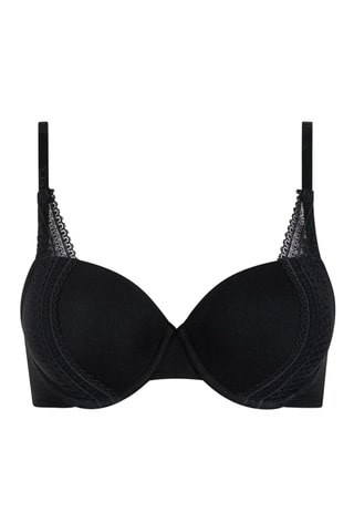 Sujetador con aros con relleno Fusion - Negro - Lisca