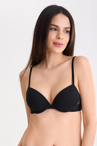 Sujetador con aros push-up Fusion - Negro - Lisca