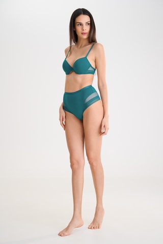 Sujetador con aros push-up Fusion - Verde esmeralda - Lisca