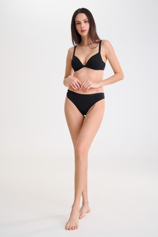 Sujetador con aros con relleno Fusion - Negro - Lisca