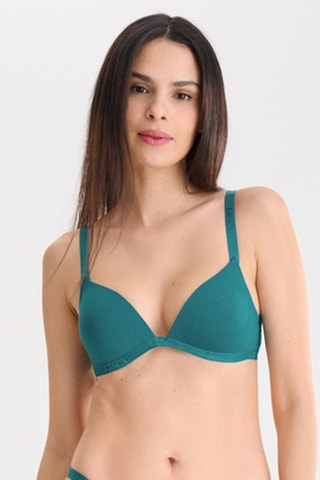 Sujetador con aros con relleno Fusion - Verde esmeralda - Lisca