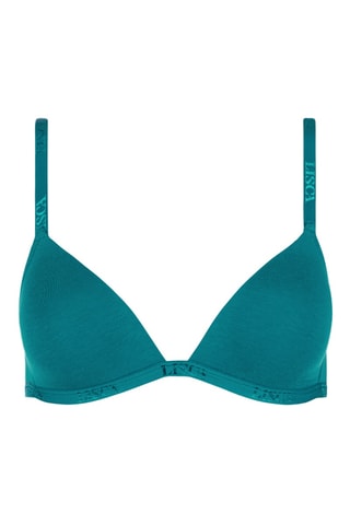 Sujetador con aros con relleno Fusion - Verde esmeralda - Lisca