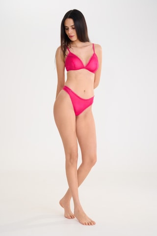 Reggiseno senza ferretti Shiny Star - Fucsia - Lisca